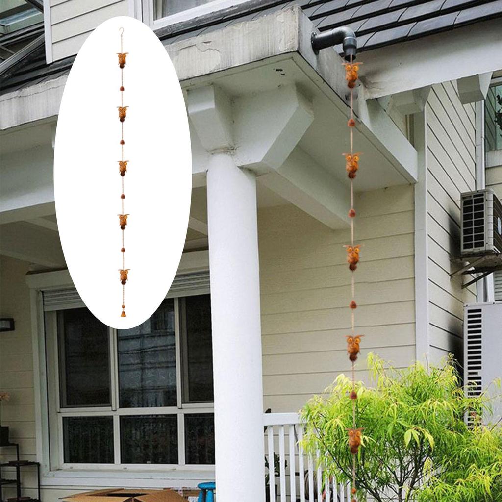 Rain Chain Garden Hanging Decoration Vintage Design Multifunction Downspout for DIY Courtyard