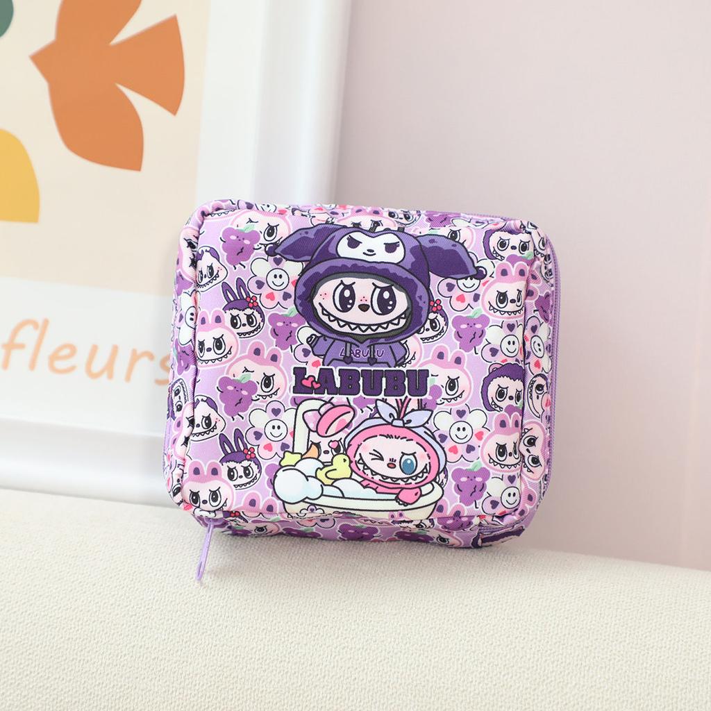 Labubu Cute Girl Portable Bag for Cosmetics Storage