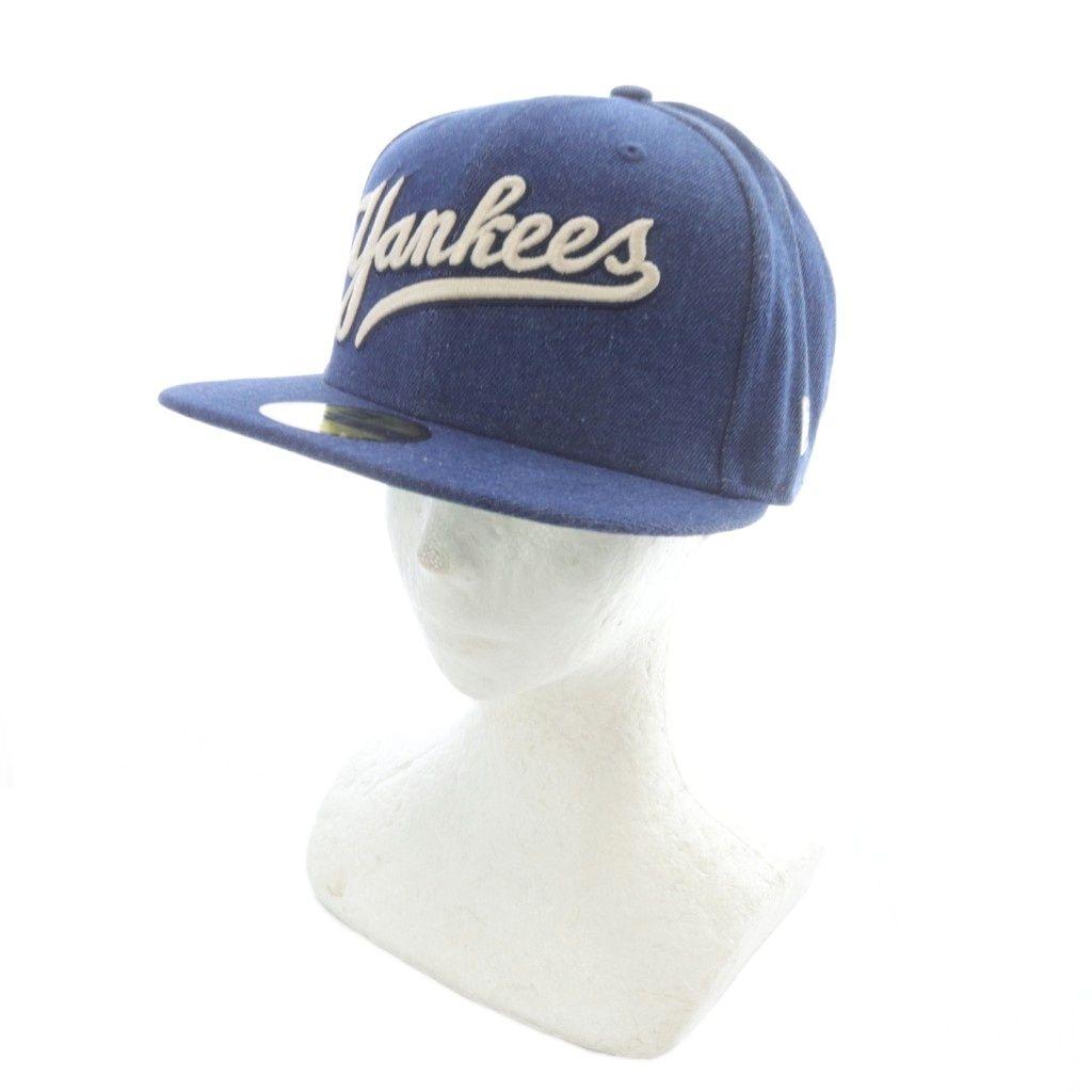 Used New Era NEW ERA New York Yankees 59Fifty Blue Denim 1996 WS Cap Hat Logo Blue