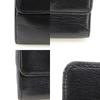 CHANEL COCO Mark Bi-Fold Wallet A13456 Double Sided black Calfskin Women Used