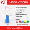KT KST MDD2-110/187-250 Male Pre-Insulated Crimp Terminal Pins, 1000 Pcs