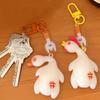 Cartoon Roast Duck Keyring Funny Roast Chicken Keychain  Bag Hanging