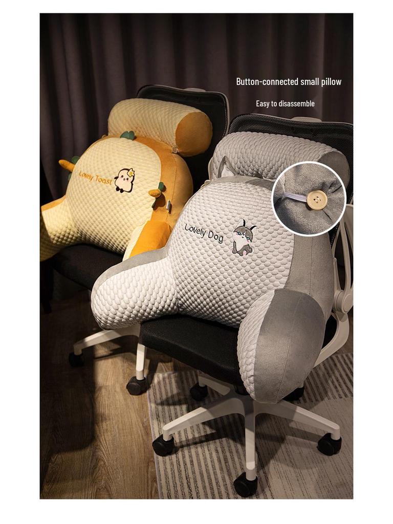 Bedside Lumbar Support Pillow – Large Backrest Cushion for Reading, Sofa, or Bed; Ideal for Dorms and Pregnancy Comfort