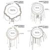 Jewelry Accessories Imitation Pearl Choker Necklace Stacking Tassel Pendant Women Wrap Necklaces