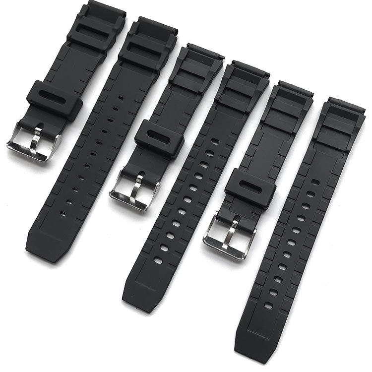 Retro Student Square Watch with Rubber Strap, Universal Pin Buckle, 18-22MM