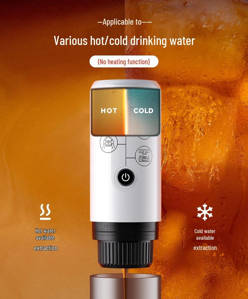 Portable One-Key Wireless Espresso Capsule Coffee Machine for Travel