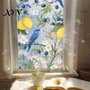 Removable Heat Control Film Sun Catcher Static Window Film, Flower Butterfly Self-Adhesive Glass Sticker, Decorative Privacy Screen for Windows Cling