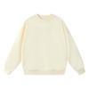 Autumn Loose Drop Shoulder Simple Solid Color Crew Neck Sweatshirt Terry Casual Base Shirt