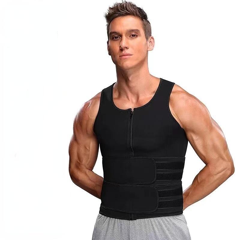 

Neoprene Men S Shapers Sweat Vest For Men Waist Trainer Vest Adjustable Workout Body Shaper With Double Zipper For Sauna Suit M