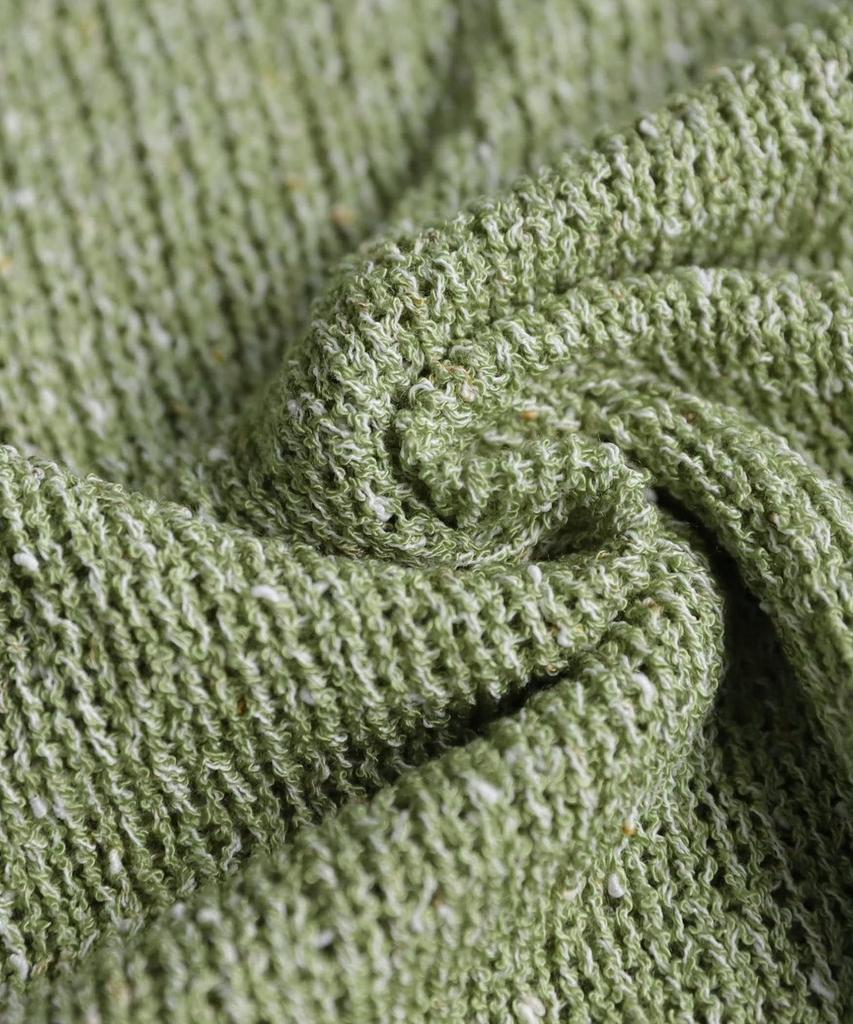 Antiqua Slub Knit One Size Brown Women's V-Neck Top, YP-00178, 10,