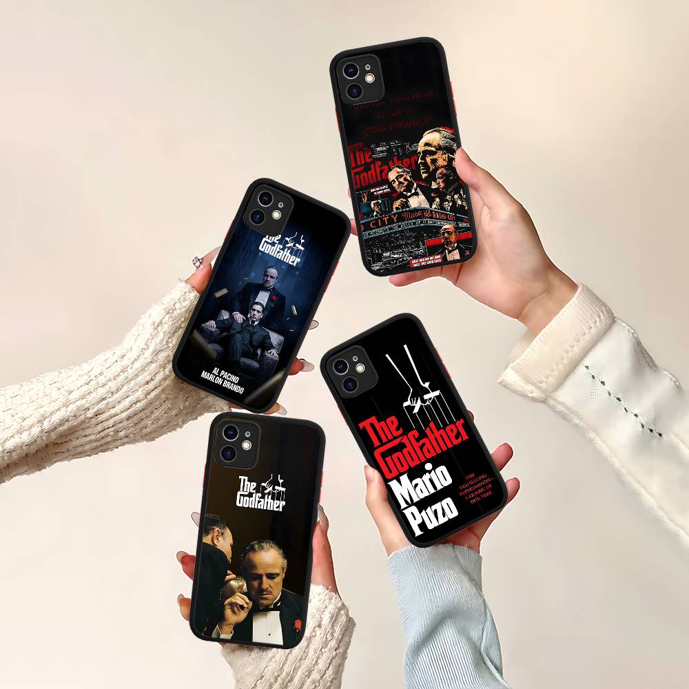 United States TV The Godfather Phone Case For IPhone 16 15 14 13 12 11 Pro Max Plus X XS MAX Black Matte Phone Fundas