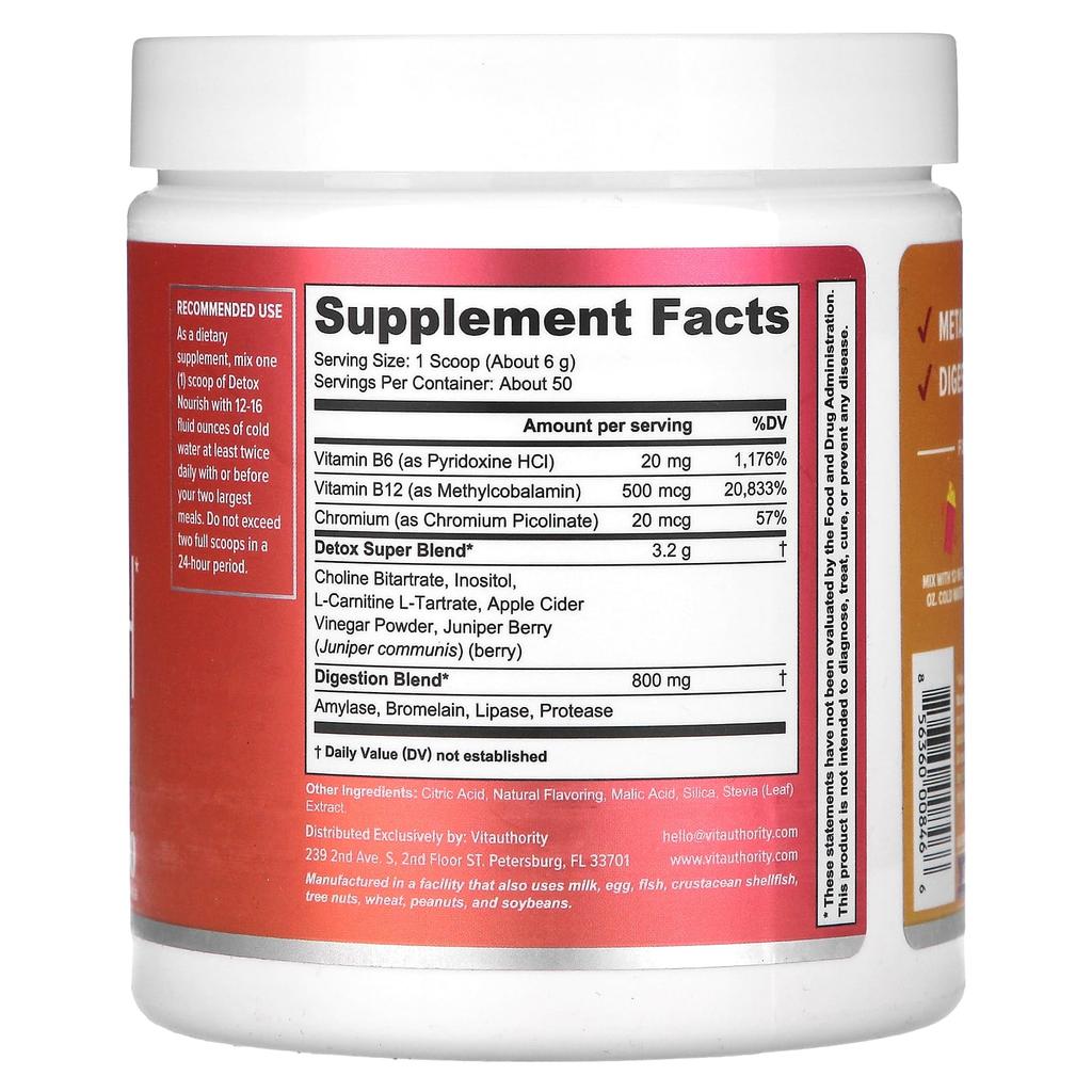 Detox Nourish, Pink Lemonade, 310G(10.9Oz)