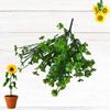 LUOZZY 3 PCS Simulated Green Plants Decor Artificial Four Leaf Clover Fake Plant Lifelike Fake Greenery Foliage for St. Patrick's Day Summer Garden