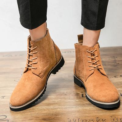 Lyxig Manchester Herr Vintermode Höga Designer Klänning Ankel Chelsea Boots för Män Casual Business Formella Skor Skodon