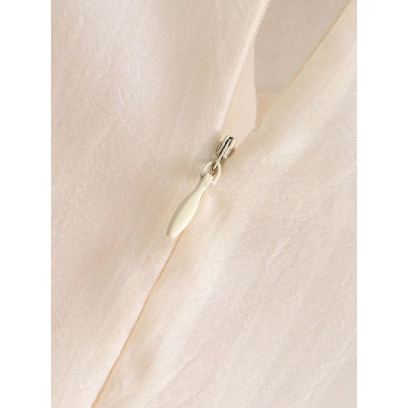 Kaslead Fashion All-Match Creamy-white Ribbon Tops