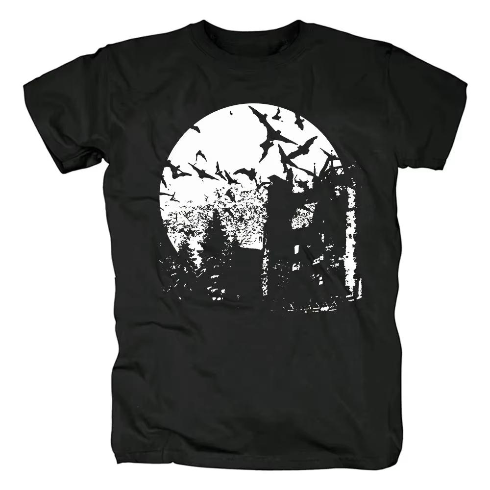 Satanic Warmaster Black Heavy Metal Pánské tričko s krátkým rukávem z čisté bavlny, ležérní vintage topy, harajuku streetwear, volnočasové tričko