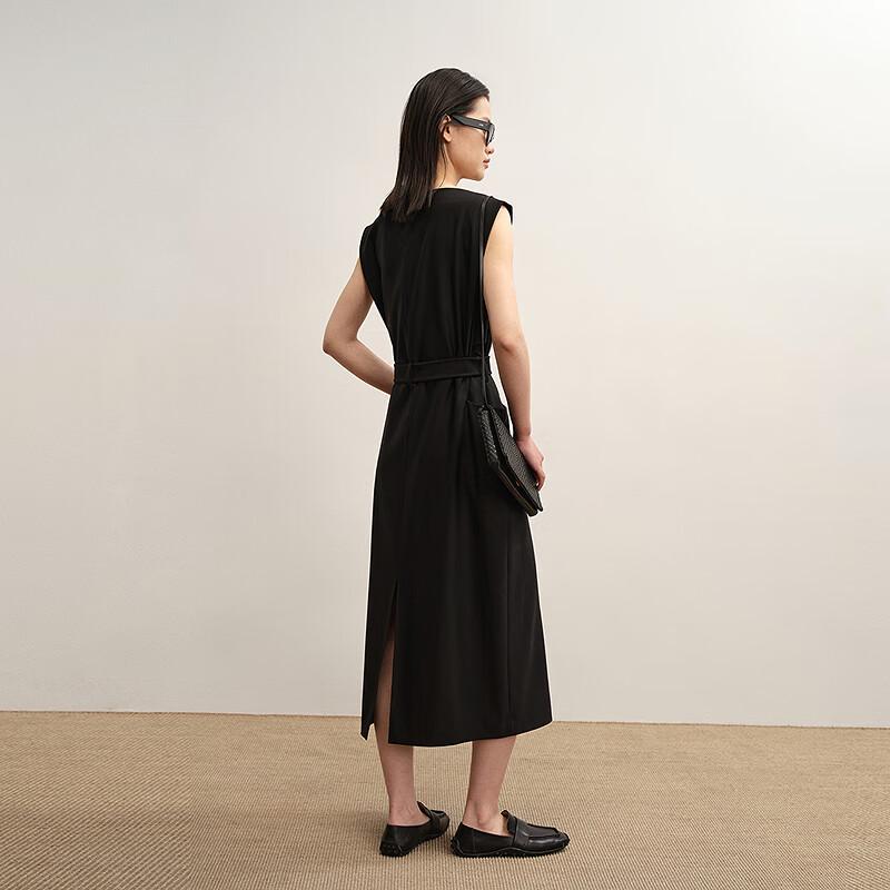 Less 2025 Autumn H-line Sleeveless Dress