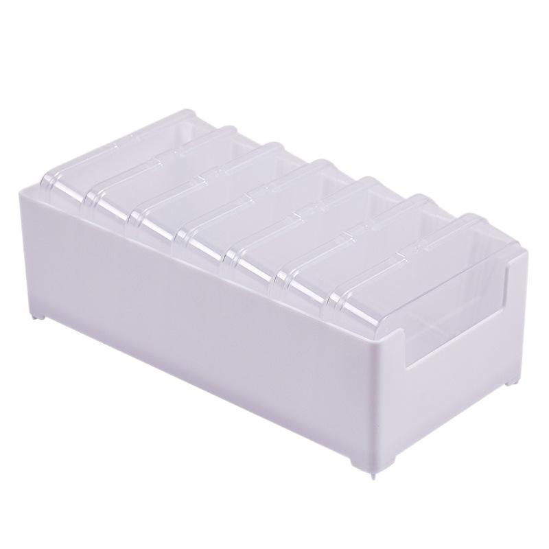 Data Cable Storage Box Headphone Card Holder Multi-functional Transparent Small Box Storage Box Plastic Compartmentalized Box