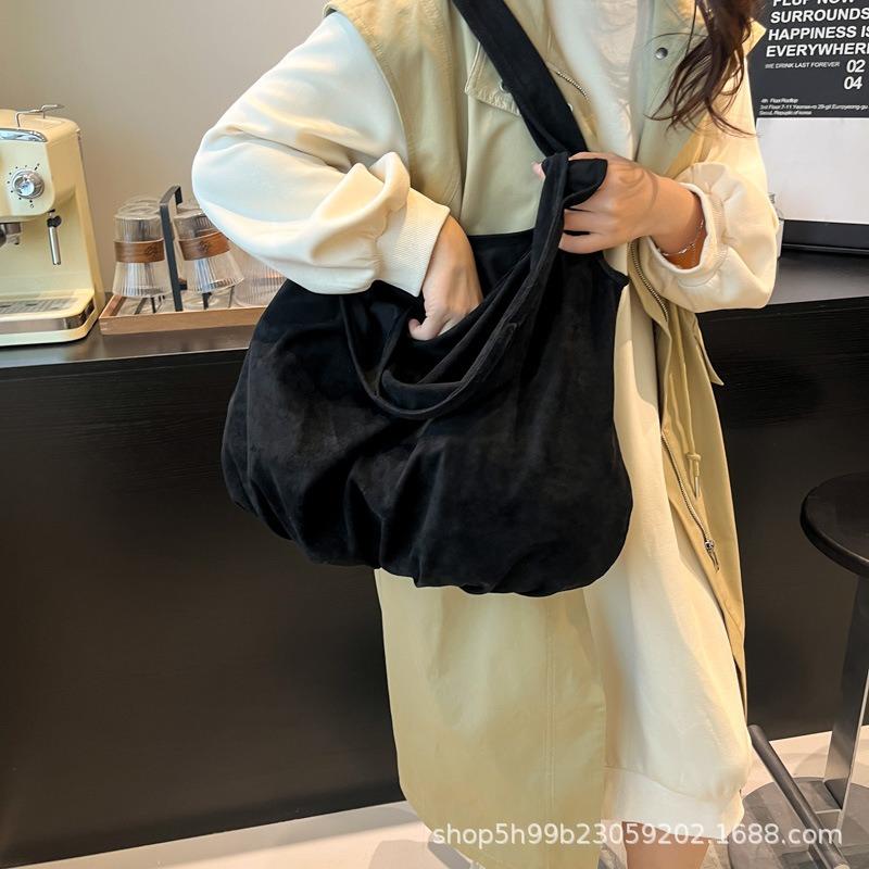 Neue Mode Flanell Umhängetasche lässige einfache Tragetasche literarischer fauler Sinn personalisierte Schulter-Tragetasche Shopping