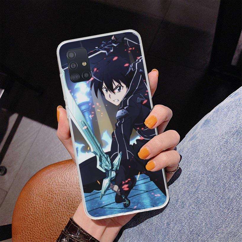 Sword Art Online Anime Phone Case For Samsung Galaxy A52 A32 A22 A12 A51 A31 A50S A30S A20S A10S Note 20 Ultra 10 Plus S10 A72 A