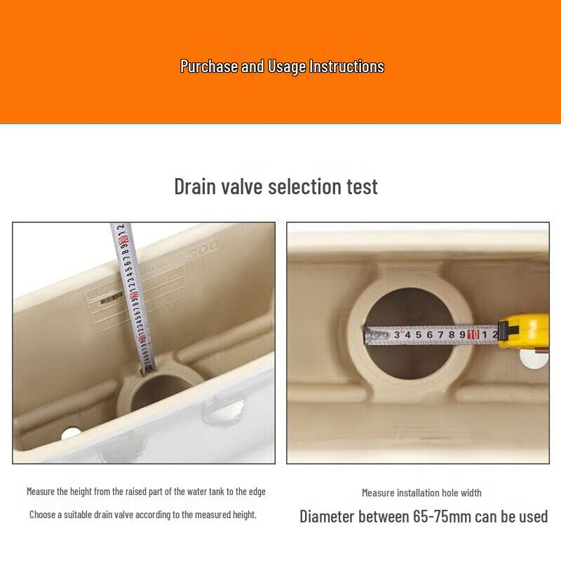 Jingshi MS2 Universal Toilet Tank Fill and Flush Valve Set