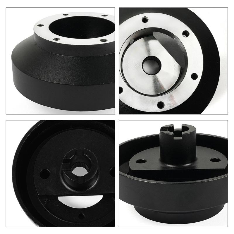 Steering Wheel Short Hub Adapter for CivicRSX SRK131H CRVCRZ S2000Quick Release Short Hub Adapter Black