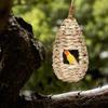 Birds Nest Bird Cage Natural Grass Egg Cage Bird House Pet Weaved Outdoor Parrot Nest Houses Ha I5M8