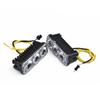 Set Daytime Running Lights Replacement Accessories Car Auto White+Amber