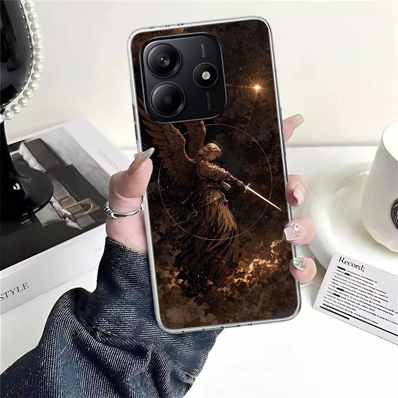 

Archangel Michael Soft Phone Case For Xiaomi Redmi Note 15 14 14S 13 12 Pro Plus 12S 11 11S 11E 10 10S 11T 5G Fundas Coque Redmi Note 12 Pro Plus