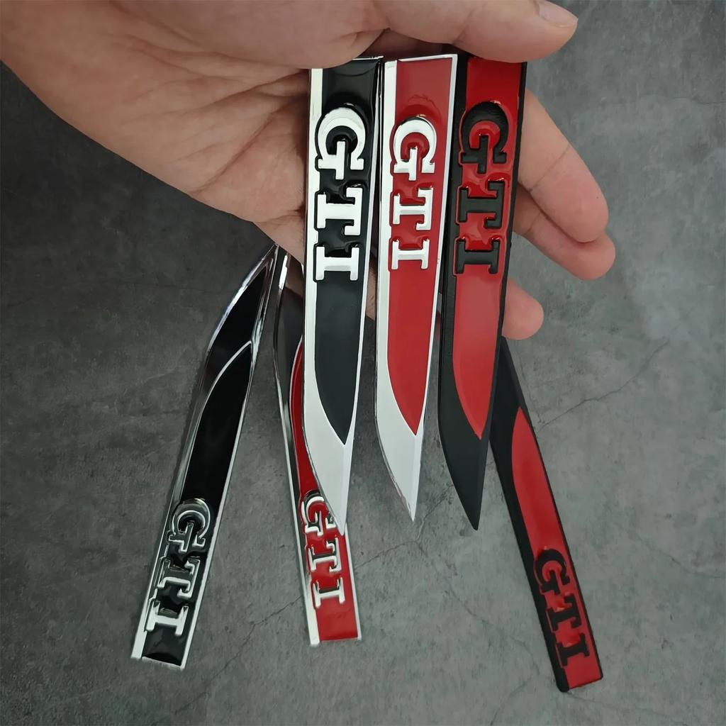 For VW Volkswagen Jetta MK5 Golf Volkswagen Golf 5/6/7 MK5 MK6 MK7 GTD GLI 3D Metall-Kotflügel Logo Aufkleber Personalisierte Ka