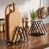 1 PCS Heavy-Duty Metal Chopping Board Storage Rack Space Saving Cabinet/Countertop Baking Tray Rack - Kitchen Storage Rack