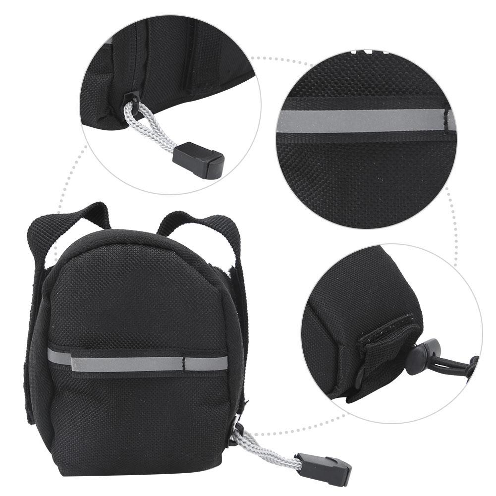 Black Bicycle Seat Rear Storage Pouch Cycling Road Mountain Bike Saddle Bag Accessory