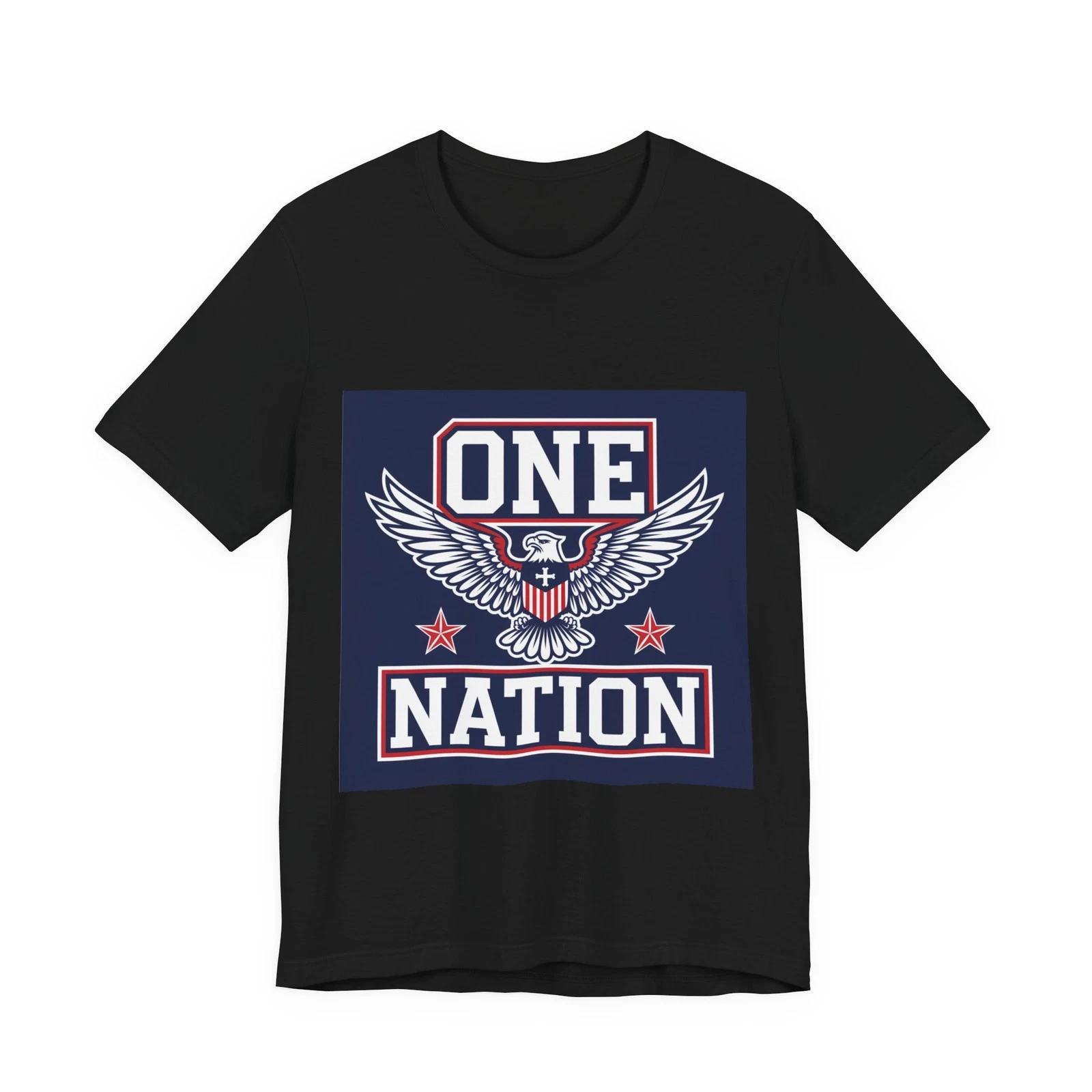One Nation Under God Unisex T-Shirt Patriotic Jesus America 4XL
