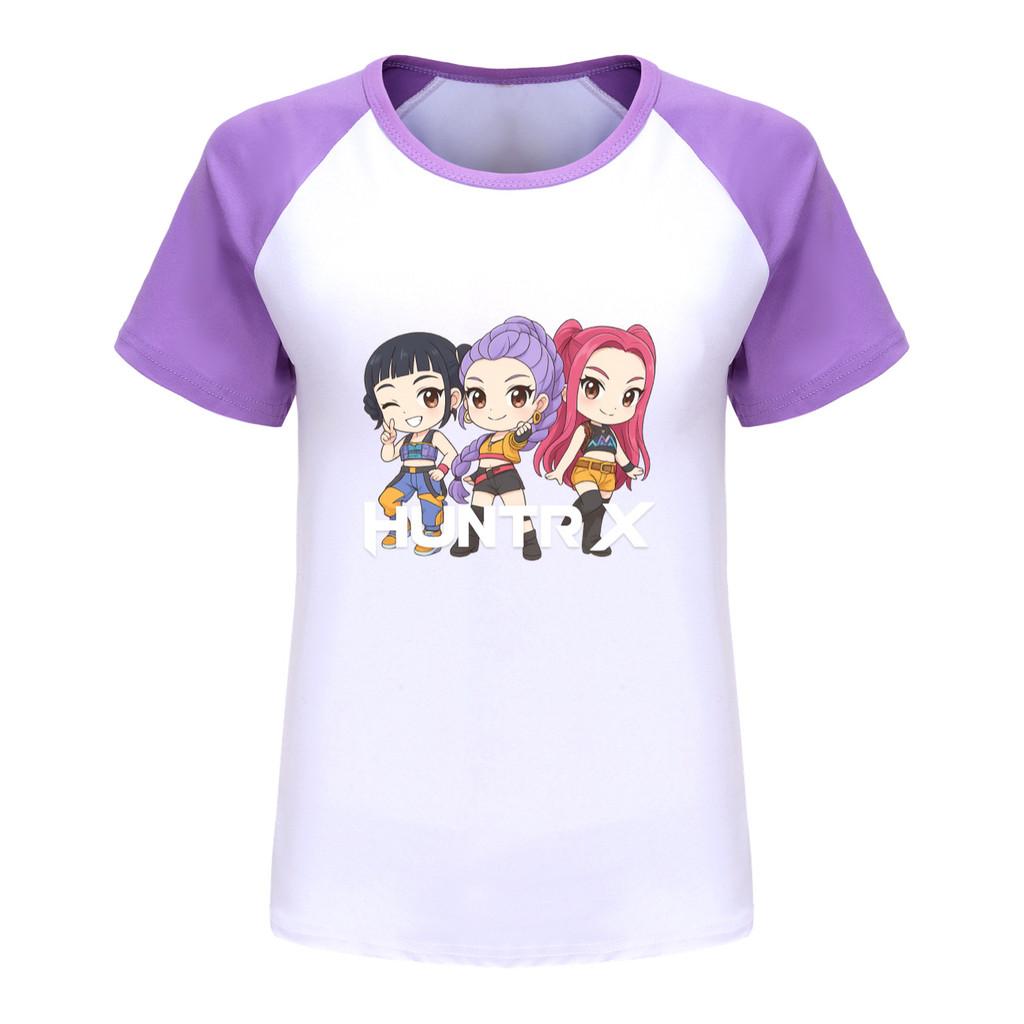 5015 Kids Girls Rumi Zoey Mira Print Raglan Short Sleeves T-Shirt