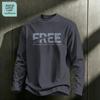 Jeanswest Life Men's Loose Fit Cotton Crewneck Long-Sleeve Tee
