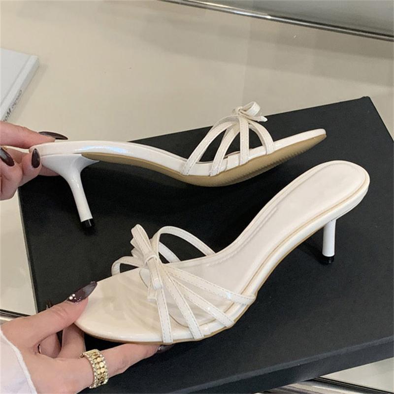 Eilyken Summer Round Toe Slippers Women Narrow Band Thin Low Heels Beach Casual Sandals Flip Flops Shoes Zapatos De Muje