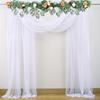 2 Panels Stretch Yarn Wedding Arch Drapes 29.53 X 236.22 In Ceremony Hanging Cloth  Birthday Party
