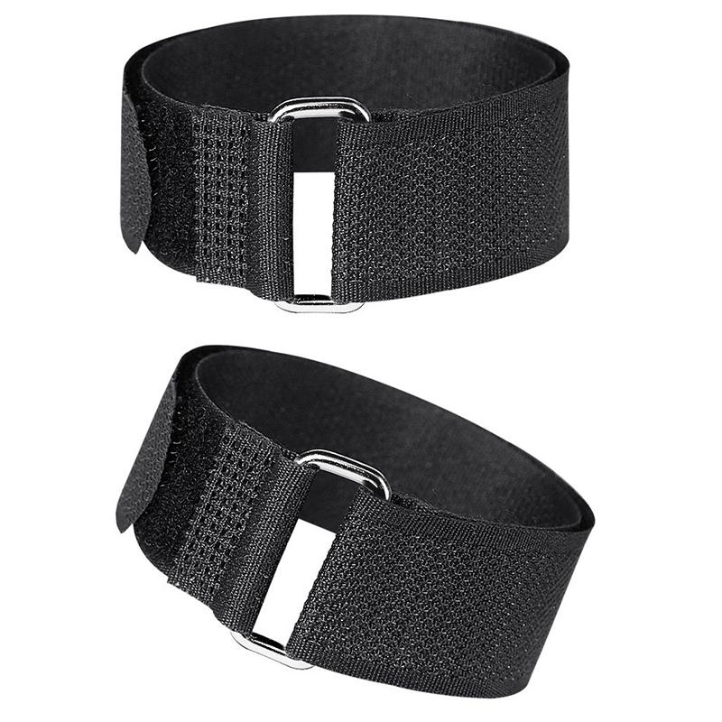 2Pcs Studs Anti-Skid Crampons Shoe Cover Straps For Climbing Snow Ice Shoe Adjustable Magic Paste Strap For Shoes