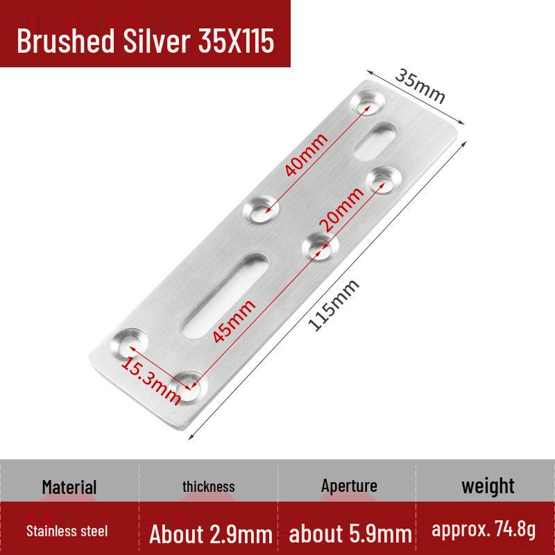 Stainless Steel Adjustable L-Shaped Load-Bearing Bracket