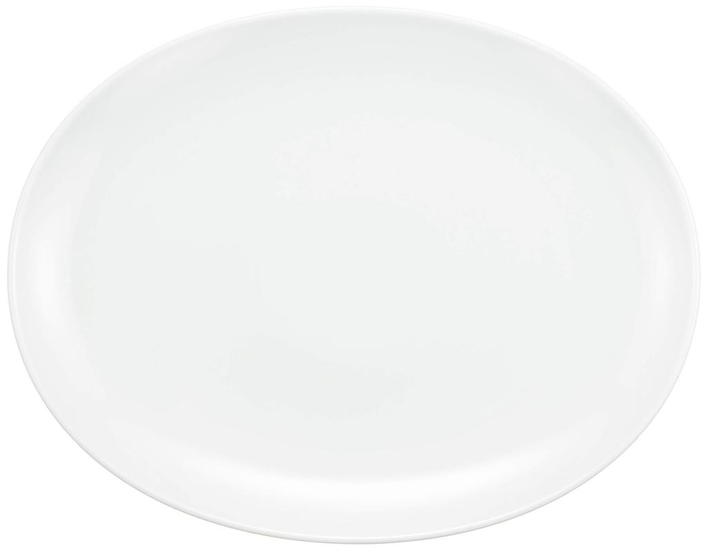 Hasami Ware "Common" Oval Plate, 35cm, White, 17943