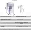 Activated Carbon Membrane Water Filter Pitcher 1L 1 Pot 1 Core Kitchen Faucet Water Purifier  Direct Drinking Grade Filter Jug