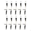 1 Set of Fishing Ball Bearing Swivels Steel Roller Connector Swivel Assortment