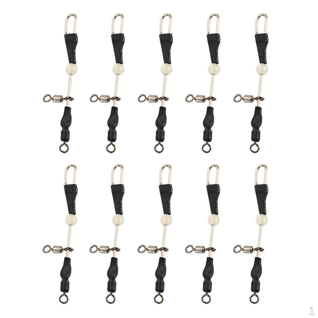 1 Set of Fishing Ball Bearing Swivels Steel Roller Connector Swivel Assortment