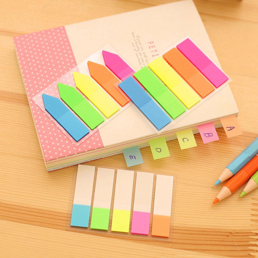 Adhesive Index Category Sticker Label Sticky Note Bookmark Divider (Full Color)