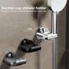 Kanca Tasarımlı Duş Tabanı Braketi Güçlü Yapışkan Su Geçirmez El Duş Tabanı Tutucusu Yedek