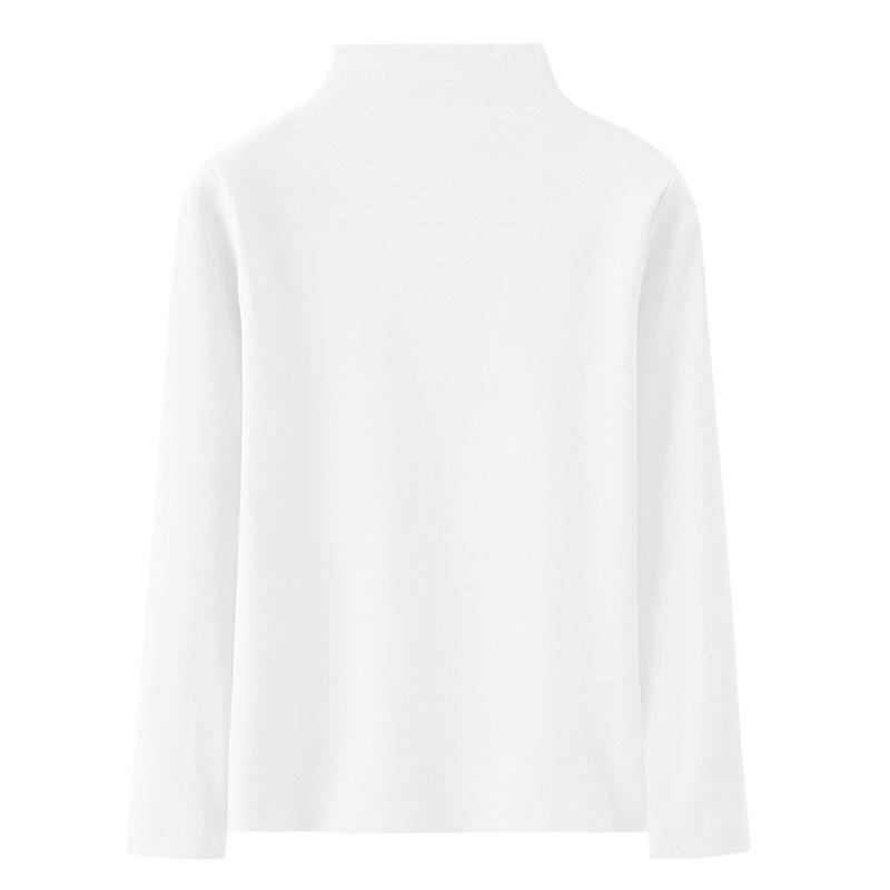 Женский свитер, нижняя рубашка, повседневная осенне-зимняя двухсторонняя бархатная футболка с высоким воротником L