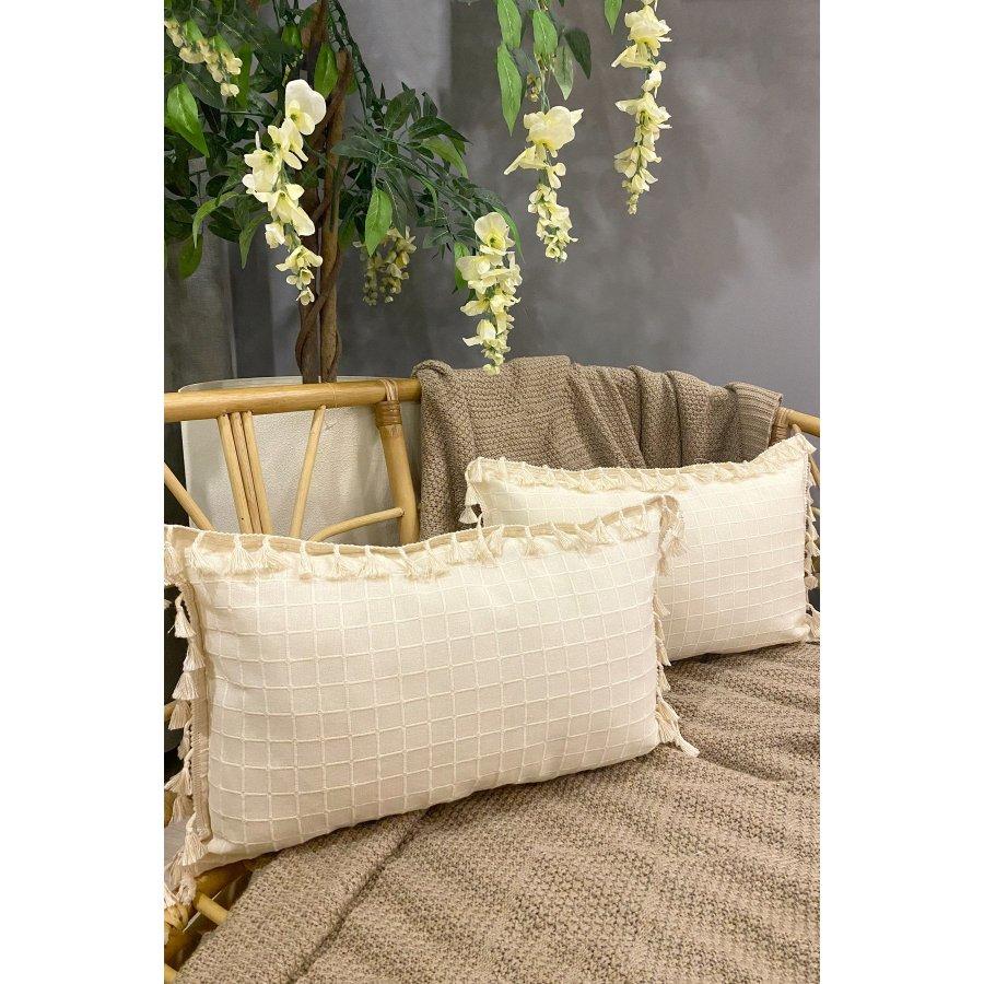 2 bucăți de husă de pernă autentică din bumbac organic 100% realizat manual