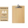 Set di 5 Cartelline A4 con Portapenne, Blocco da Scrittura A5, Cartellina in Legno A3 e Porta Menu