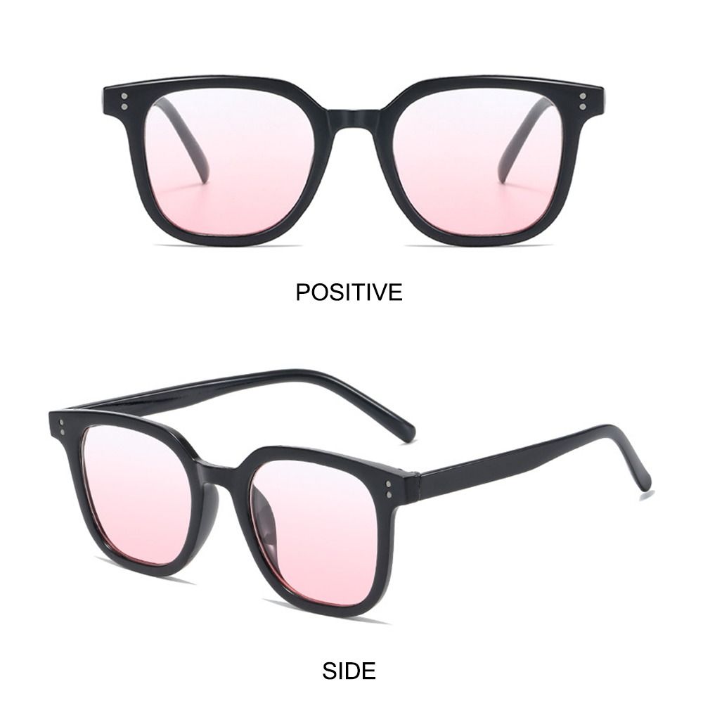 Vintage UV400 Square Sunglasses Beach Travel Streetwear Trendy Black Shades Fashion Designer Eyewear for Women & Men