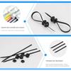 Nylon Buckle Heavy Duty Nylon Zip Ties Self-Locking Fixed Head Wire Harness Tie  Car Daily Repair